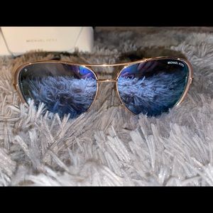 Blue MICHAEL KORS aviator sunglasses
